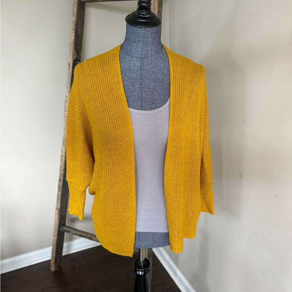 Mine Dolman Sleeve Open Front Knit Cardigan Size M